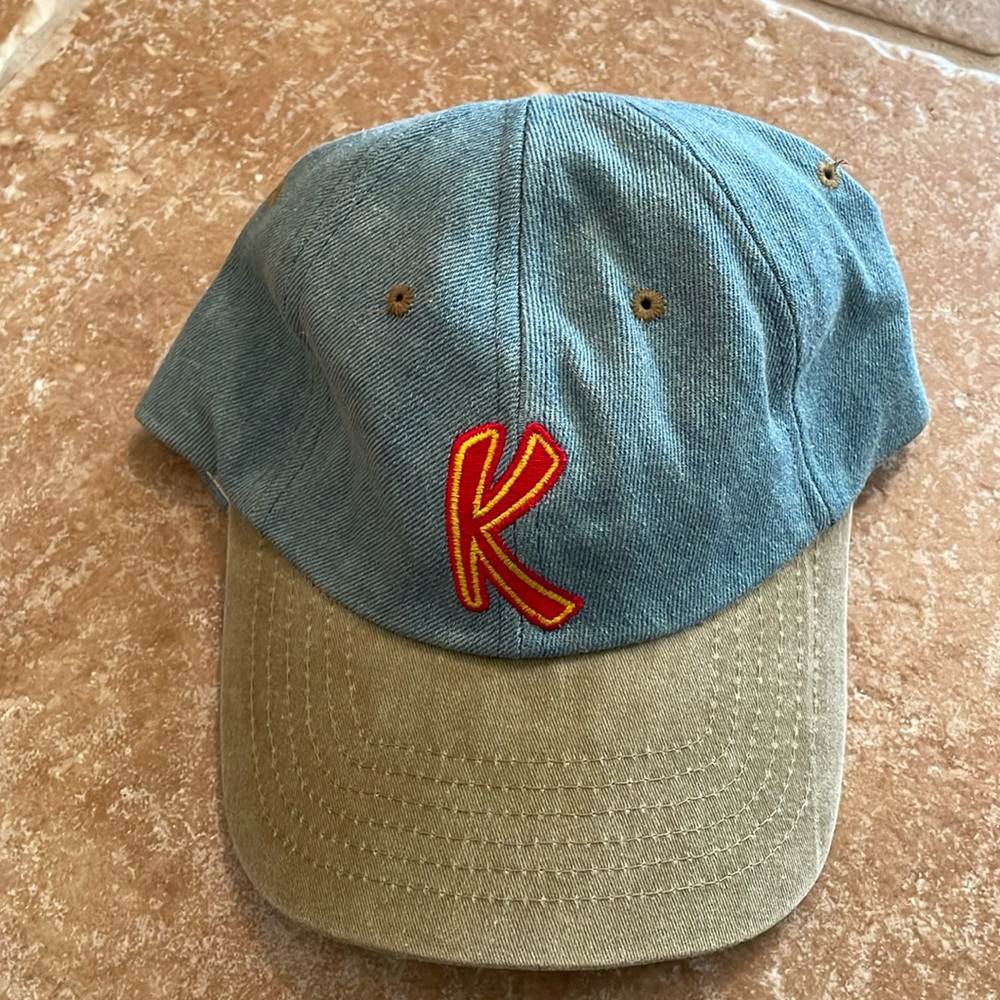 Kahlua blue denim strap back hat
